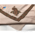 Elegant Muslim Printed Silk Polyester Autumn Square Scarf